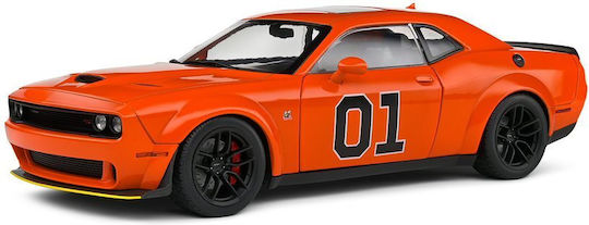 1/18 Dodge Challenger R T Scat Pack Widebody Nr.01 Hazzard Tribute 2023 Orange