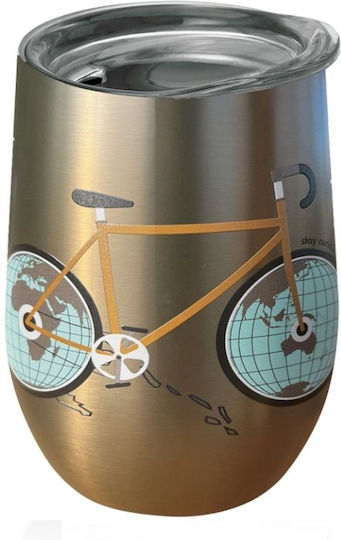 Chic Mic World Traveller Stainless Steel Thermos Bottle 420ml Transparent