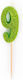 Candle Trend Glitter Mini No 9 8.8cm 957610 Random Color Selection