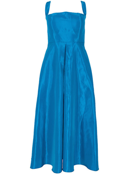 Forel Summer Midi Evening Dress Blue