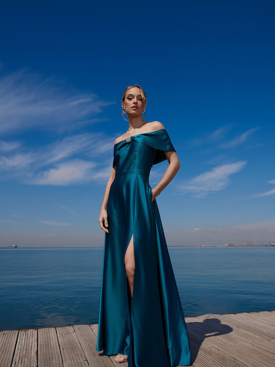 RichgirlBoudoir Maxi Evening Dress Satin Petrol Blue A2589_0101 | Skroutz.mt RichgirlBoudoir Maxi Evening Dress Satin Petrol Blue A2589_0101 | Skroutz.mt