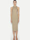 Summer Midi Dress Beige