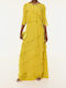 Summer Maxi Dress for Wedding Christening Lime