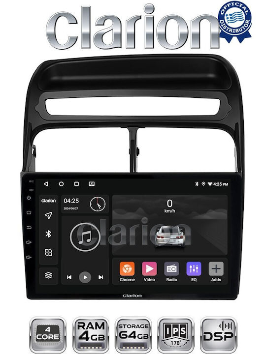 Clarion Ηχοσύστημα Αυτοκινήτου για Fiat Grande Punto / Linea 2007 > 2011 (Bluetooth/USB/WiFi/GPS/Apple-Carplay/Android-Auto)