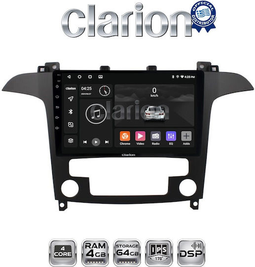 Clarion Car Audio System for Ford S-Max 2006 > 2014 (Bluetooth/USB/WiFi/GPS/Apple-Carplay/Android-Auto)