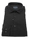Long-sleeved Linen Shirt Black