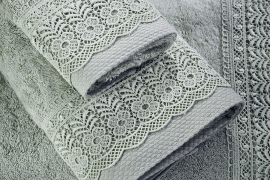 Down Town Home Bath Towel Set 3pcs Aqua Weight 600gr/m²