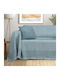 Lino Home Mirages Ριχτάρι Τριθέσιου Καναπέ Chenille 180x300εκ. Petrol