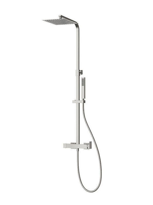 Sparke Duschsäule mit Armatur Silber