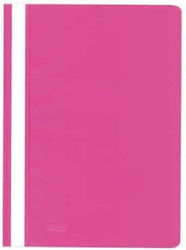 Plastic Fuchsia Clip Folder