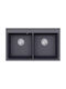 Magna SQM200 Drop-In Kitchen Sink Made of Liquid Granite 86x51cm Graphite