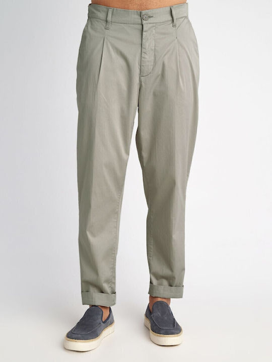 Culton Men's Elastic Regular Fit Trousers Light Grey