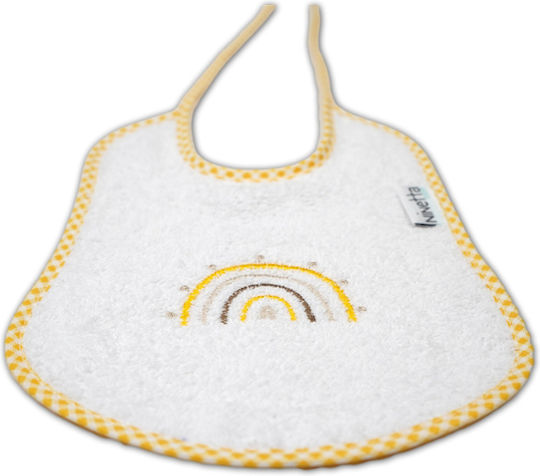 Ninetta Bebe Curcubeu Bavetă din 100% Bumbac yellow
