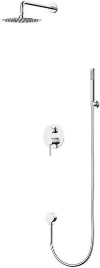 Sparke Built-in Mixer & Shower Head Set for Shower Silver Sparke Built-in Mixer & Shower Head Set for Shower Silver