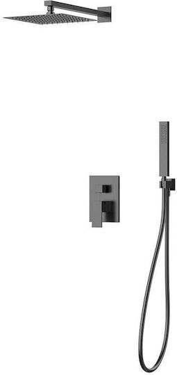 Sparke Built-in Mixer & Shower Head Set for Shower Gray