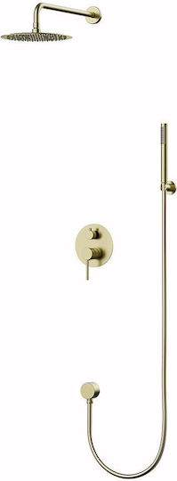 Sparke Built-in Mixer & Shower Head Set for Shower Gold Sparke Built-in Mixer & Shower Head Set for Shower Gold