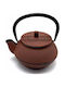 Homestyle Teapot Cast Iron Red 350ml
