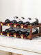 eBest Free Standing Wooden Wine Rack Brown 43x23.5x15cm