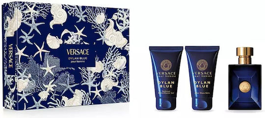 Versace Dylan Blue Pour Homme Herren Set mit Eau de Parfum und Duschgel