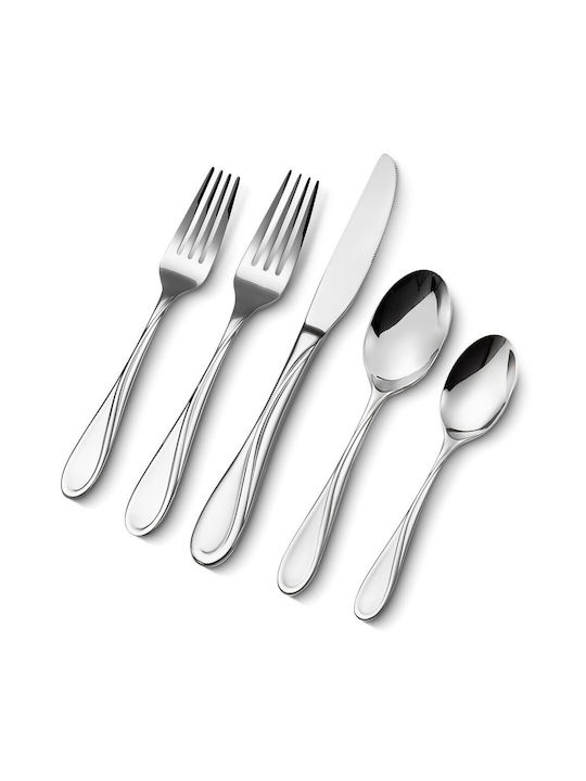 Vevor Cutlery Set Stainless Silver 30pcs