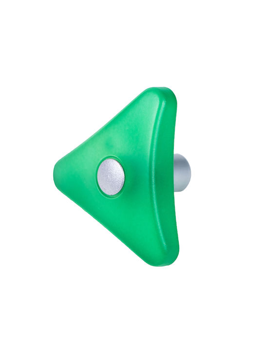 Poliplast Knopf Möbelgriff aus Metallisch Green 31-11-0056 1Stück