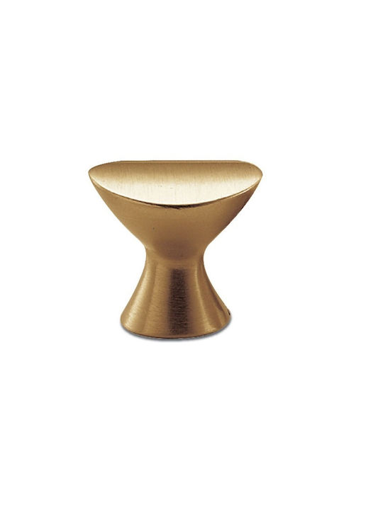 Convex Knopf Möbelgriff aus Metallisch Matte Gold 207101 1Stück