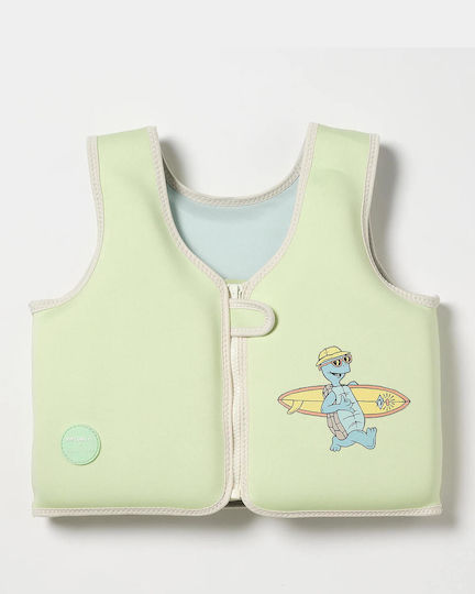 Παιδικό Φουσκωτό Γιλέκο Θαλάσσης Sunnylife Swim 3-6 Shred Turtle Aqua Blue 9339296069950