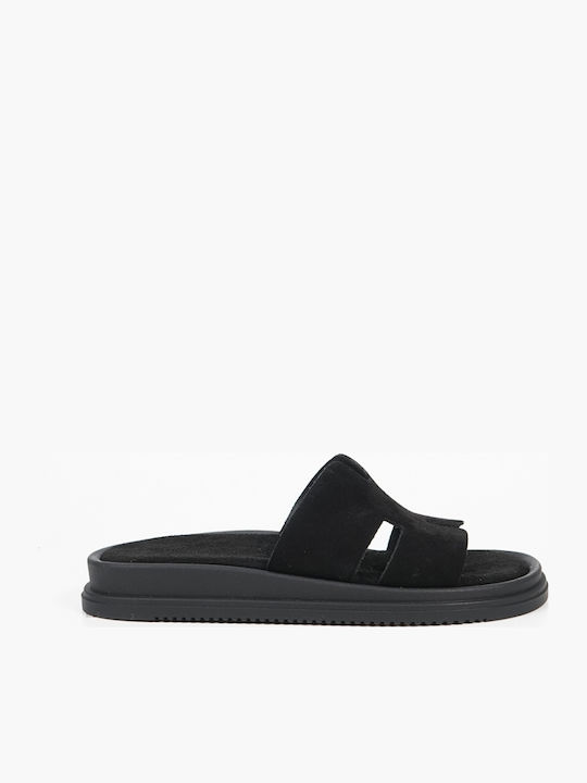 Women's Flat Sandals Flatforms in Black Color