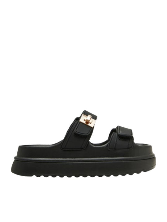 Steve Madden Γυναικεία Σανδάλια Μαύρα