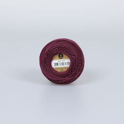 Конец за бродерия Madame Tricote Coton Perle No8 Памук Бордо 112 10г 80м Конец за бродерия Madame Tricote Coton Perle No8 Памук Бордо 112 10г 80м