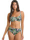Fondo Nero Bikini Oberteile Mit Polsterung Blumen Schwarz G Cup