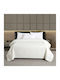 Melinen Zara Set Coverlet King Size Microfiber White 260x240cm