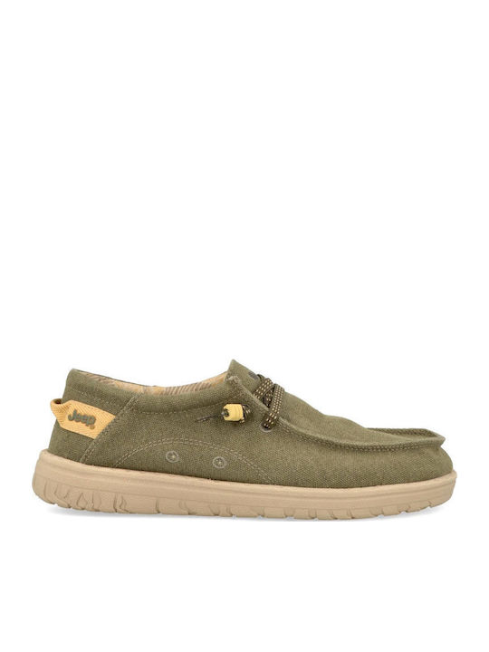 Jeep Footwear Ανδρικά Μοκασίνια Πράσινα