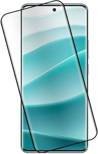 Techwave 5D 0.3mm Ceramică Adeziv complet Screen Protector Negru (Redmi Note 14 Pro 5G / 14 Pro+ / Poco X7)