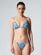 Bikini Set Top & Slip Bottom with Adjustable Straps Colorful