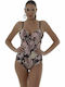 Costum De Baie Întreg Cu Căptușeală Ușoară Pentru Bust Mare Floral Floral