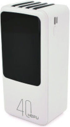 Hepu XL Power Bank 40000mAh με 4 Θύρες USB-A και 2 Θύρες USB-C Λευκό