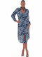 Midi Hemdkleid Hellblau
