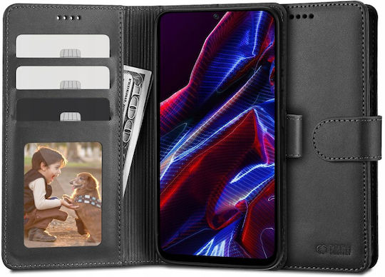 Tech-Protect Портмоне Изкуствена кожа / Силикон / Пластмаса Черен (Redmi Note 12 5G / Poco X5 5G)