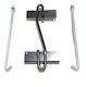 Universal Battery Hold Down Car Battery Security Metal Black Color