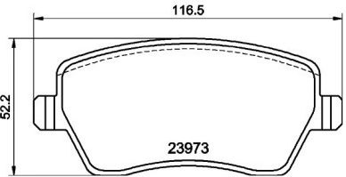 Накладки за спирачки Renault Clio III 1.2 16V <14 E Pa 5000013 Bp239730 Pa013af