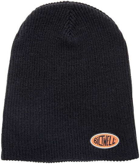 Beanie Unisex Σκούφος Πλεκτός σε Μαύρο χρώμα