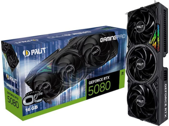 Palit GeForce RTX 5080 16GB GDDR7 GamingPro OC Κάρτα Γραφικών