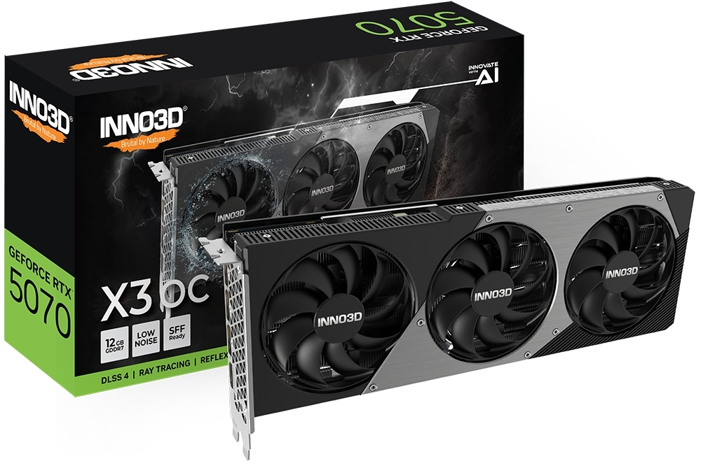 Inno 3D GeForce RTX 5070 12GB GDDR7 X3 OC Κάρτα Γραφικών