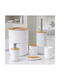 Badezimmer-Accessoire-Set Kunststoff Weiß