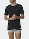 Men's Undershirts Short-sleeved in Black Color 2Pack
