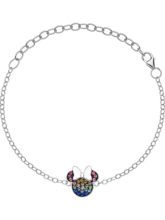 Disney Minnie Women's Bracelet made of Silver with Zircon
