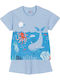 Dreams by Joyce Kids Summer Light Blue Pajamas Into Sea