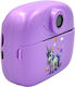 Unicorn Kinderkamera mit Thermodruck Lila
