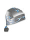 Zan Headgear Μπαντάνα Αναβάτη Μοτοσυκλέτας Βαμβακερή Γκρι Χρώμα